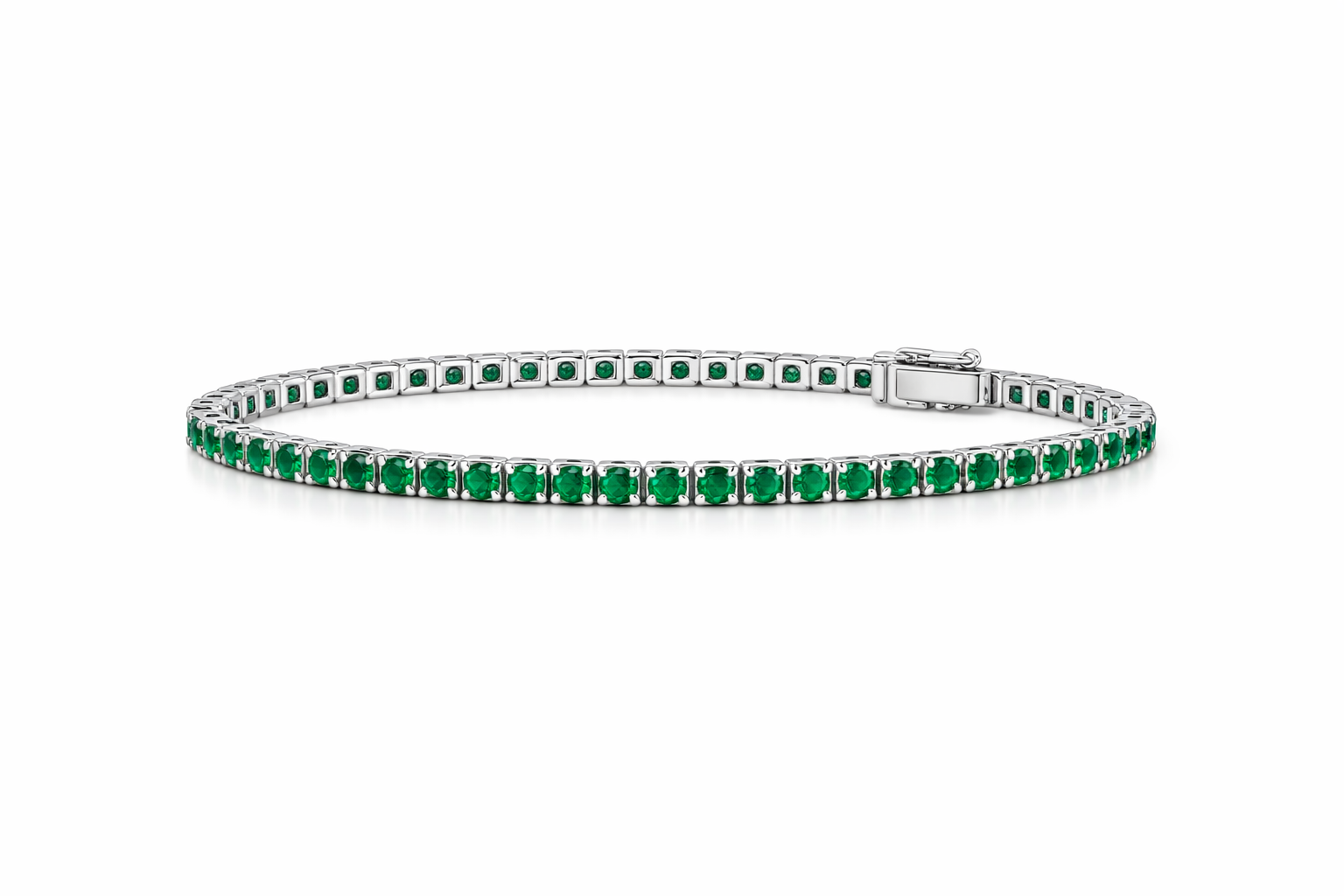 pulsera-tipo-tenis-carril-sencillo-verde-imperial