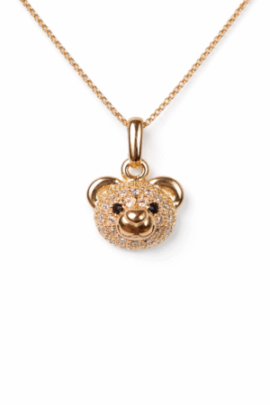 Dije En Oro 18k Oso Mirada