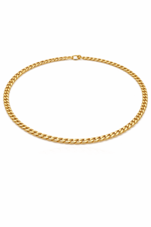 Cadena en oro Cubana Hombre