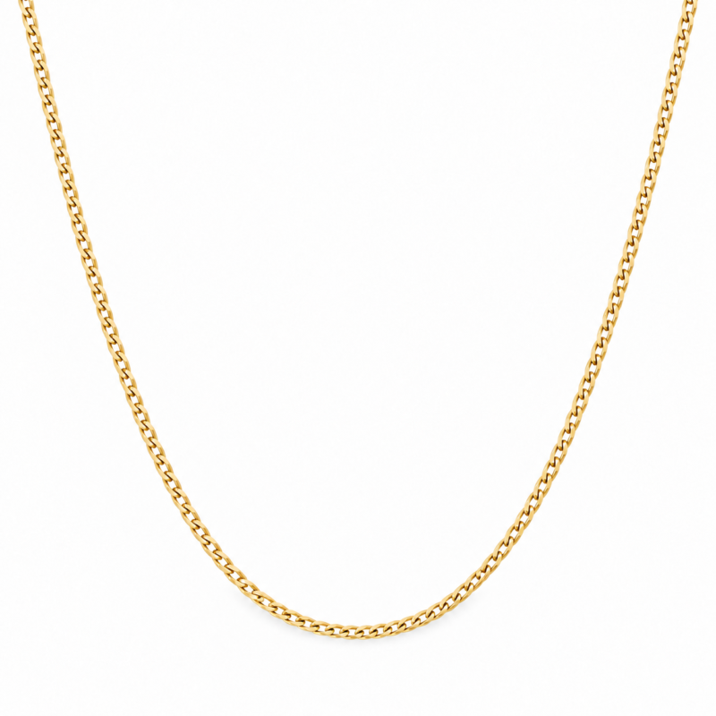 Cadena cubana o grumeta en oro amarillo 18K – Ruby Éternelle